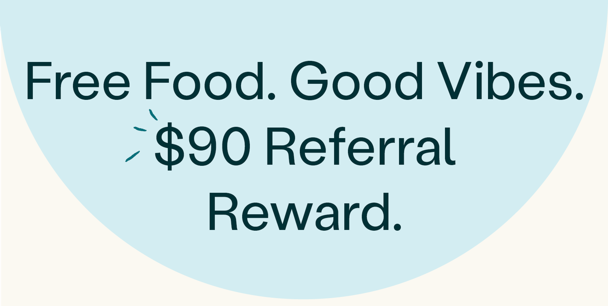 New top - free food good vibes